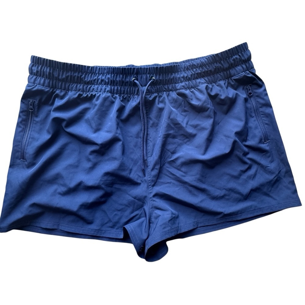 OP Ocean Pacific Woman’s Shorts, Navy Blue, Sz CXL Drawstring